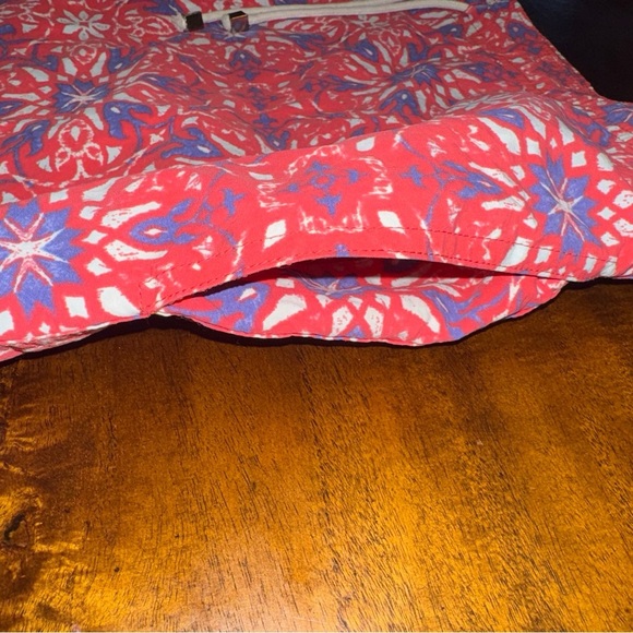 J McLaughlin Men’s Swim Trunks Orange Blue Kaleidoscope w/ 6” Inseam Size Medium - Picture 4 of 9